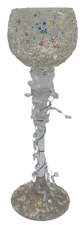 AKDC Crystal Candle Holder 9.5cm*29.5cm - Al Kabayel Discount CentreAKDC Crystal Candle Holder 9.5cm*29.5cmHome Décor AccentsAKDCAl Kabayel Discount Centre
