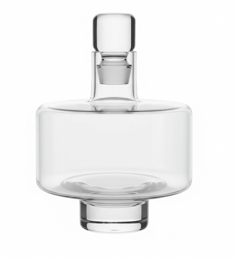 AKDC Crystal - Clear Flat Disc Glass Decanter with Glass Stopper — Wide - Body Carafe Bottle, 1.1 Litre - Al Kabayel Discount CentreAKDC Crystal - Clear Flat Disc Glass Decanter with Glass Stopper — Wide - Body Carafe Bottle, 1.1 LitreJugsAKDCAl Kabayel Discount Centre