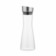 AKDC Crystal - Clear Glass Carafe Bottle with Stainless Steel Stopper — Elegant Hourglass Design, 1 Litre - Al Kabayel Discount CentreAKDC Crystal - Clear Glass Carafe Bottle with Stainless Steel Stopper — Elegant Hourglass Design, 1 LitreJugsAKDCAl Kabayel Discount Centre
