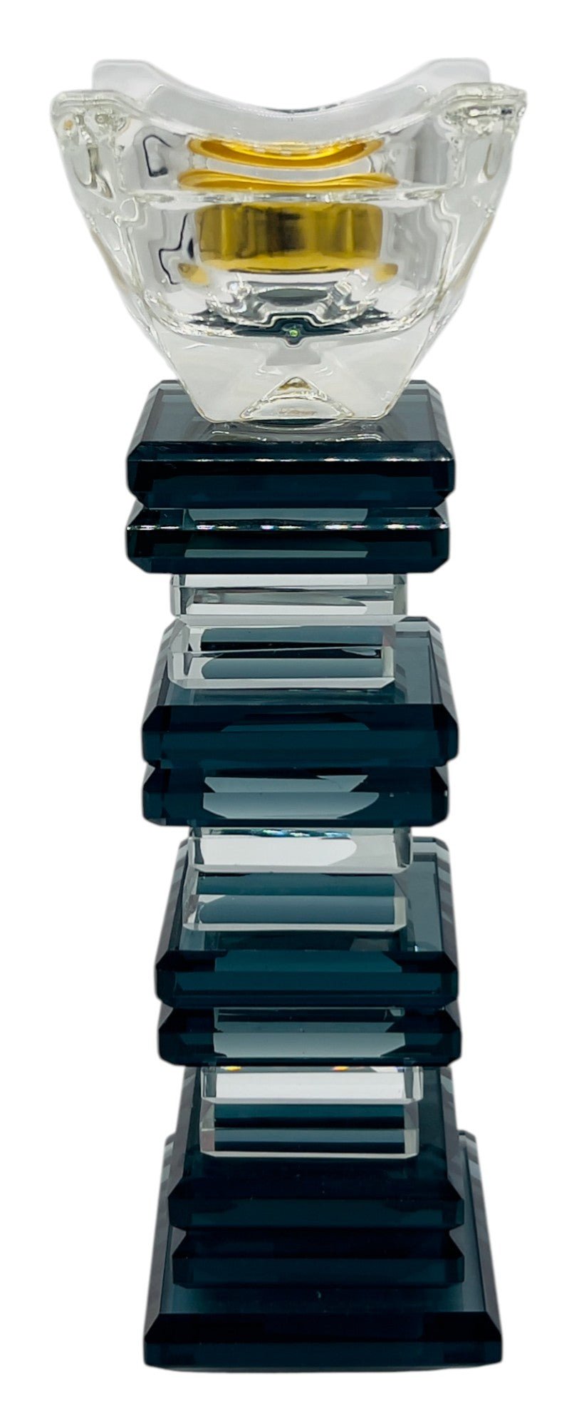 AKDC Crystal Glass Incense Burner 6cm*20cm, Black and Clear - 1109 - Al Kabayel Discount CentreAKDC Crystal Glass Incense Burner 6cm*20cm, Black and Clear - 1109Home Décor AccentsAKDCAl Kabayel Discount Centre