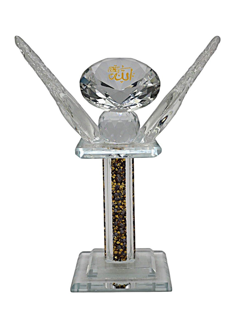 AKDC Crystal Holy Showpiece – Sparkling Islamic Décor with Gold Arabic Calligraphy - Al Kabayel Discount CentreAKDC Crystal Holy Showpiece – Sparkling Islamic Décor with Gold Arabic CalligraphyHome Décor AccentsAKDCAl Kabayel Discount Centre