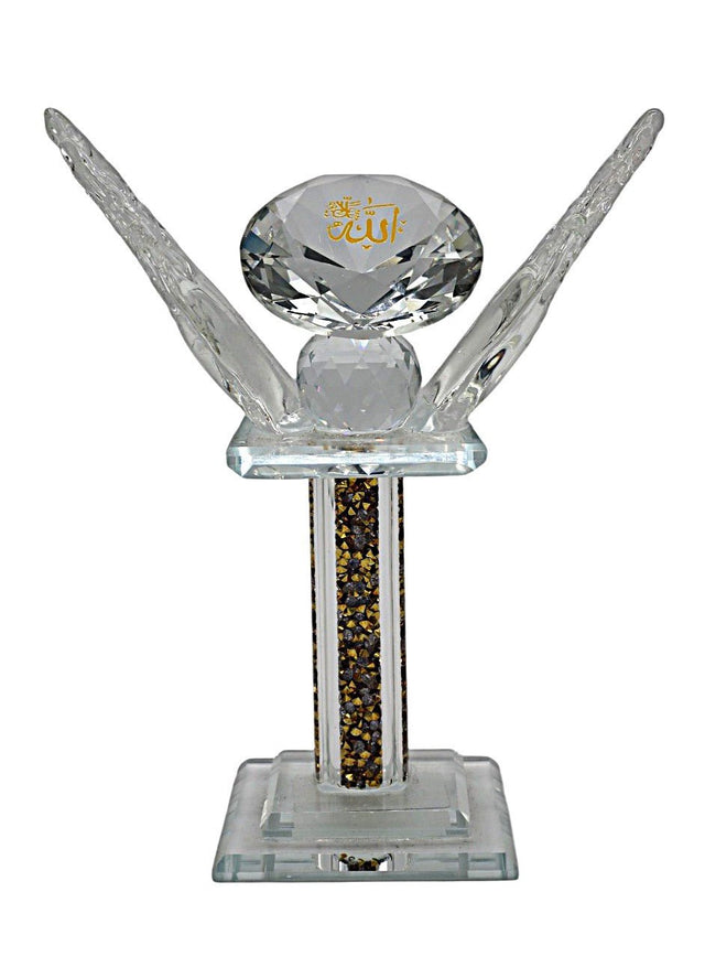 AKDC Crystal Holy Showpiece – Sparkling Islamic Décor with Gold Arabic Calligraphy - Al Kabayel Discount CentreAKDC Crystal Holy Showpiece – Sparkling Islamic Décor with Gold Arabic CalligraphyHome Décor AccentsAKDCAl Kabayel Discount Centre