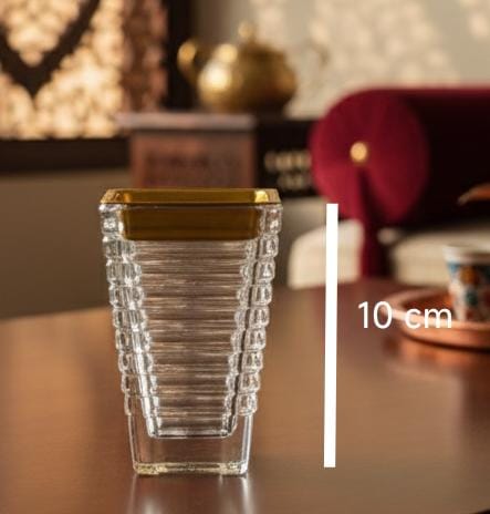 AKDC Crystal Incense Burner 10cm with Gold Touch – Compact Luxury Aroma Burner, Stylish Crystal Holder for Incense, Bakhoor & Fragrance Sticks - Al Kabayel Discount CentreAKDC Crystal Incense Burner 10cm with Gold Touch – Compact Luxury Aroma Burner, Stylish Crystal Holder for Incense, Bakhoor & Fragrance SticksHome Décor AccentsAKDCAl Kabayel Discount Centre