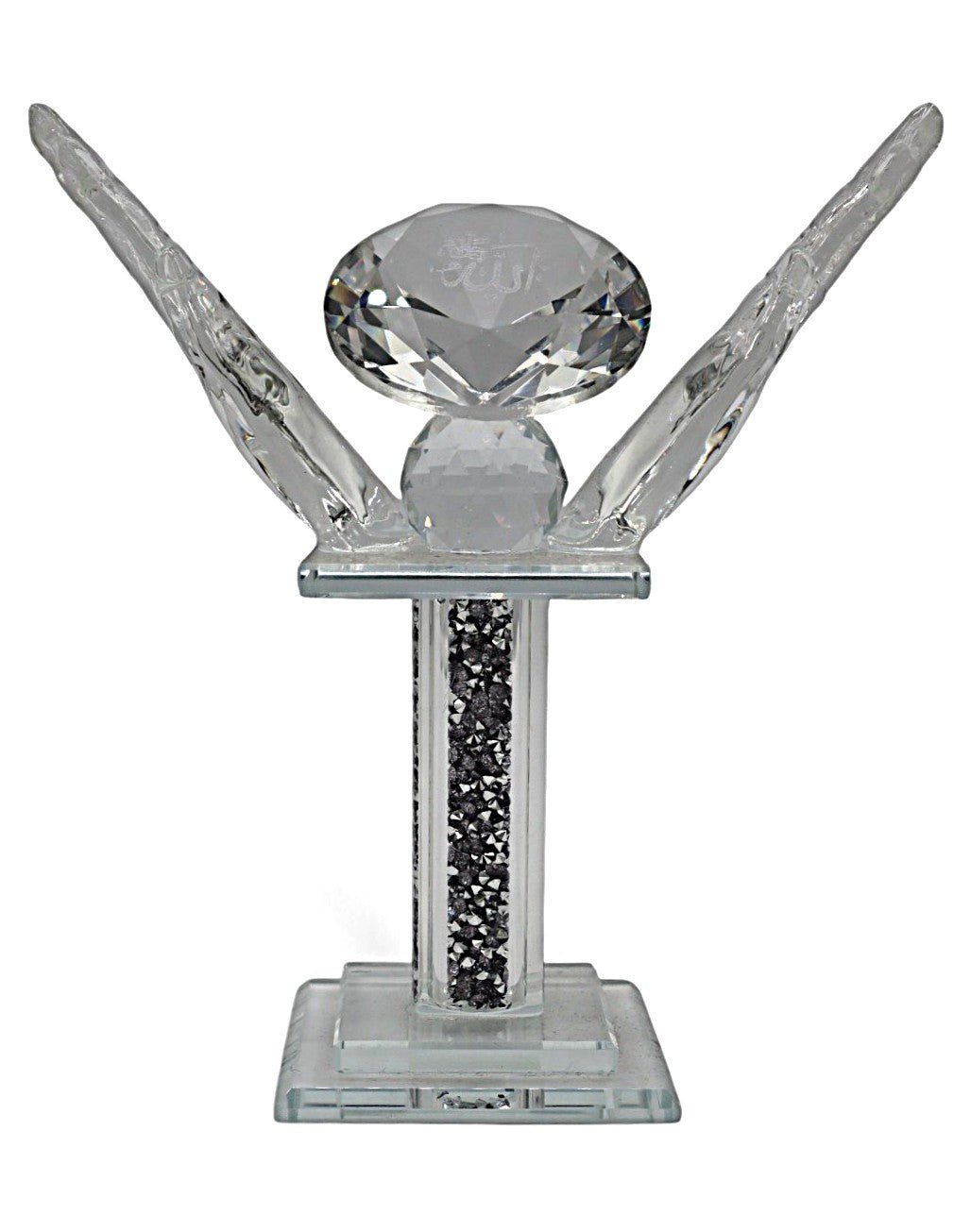 AKDC Crystal Showpiece – Elegant Islamic Décor with White Arabic Calligraphy - Al Kabayel Discount CentreAKDC Crystal Showpiece – Elegant Islamic Décor with White Arabic CalligraphyHome Décor AccentsAKDCAl Kabayel Discount Centre