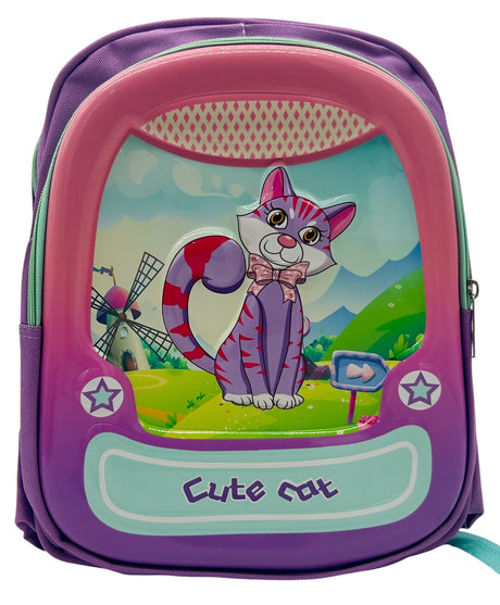 AKDC Cute Cat Kids School Bag 31cm*25cm*12cm - Al Kabayel Discount CentreAKDC Cute Cat Kids School Bag 31cm*25cm*12cmSchool BagsAKDCAl Kabayel Discount Centre