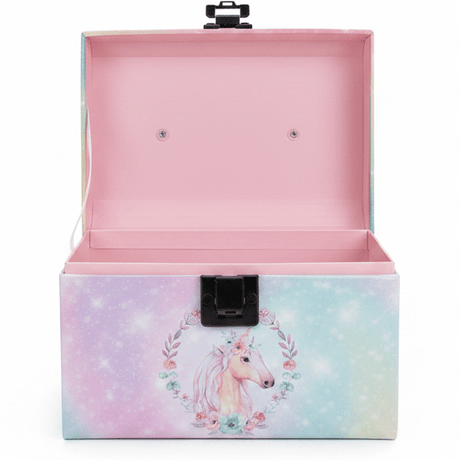 AKDC Cute Pastel Rainbow Unicorn Cardboard Gift Box with Handle for Return Gifts, Party Supplies & Sweet Packaging – 18×14 cm - Al Kabayel Discount CentreAKDC Cute Pastel Rainbow Unicorn Cardboard Gift Box with Handle for Return Gifts, Party Supplies & Sweet Packaging – 18×14 cmPacking & Wrapping SuppliesAKDCAl Kabayel Discount Centre