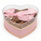 AKDC Cute Pink Heart - Shaped Cardboard Gift Box with Clear Plastic Lid & Ribbon Ties for Chocolates, Jewelry & Valentine Gifts – 11×11 cm - Al Kabayel Discount CentreAKDC Cute Pink Heart - Shaped Cardboard Gift Box with Clear Plastic Lid & Ribbon Ties for Chocolates, Jewelry & Valentine Gifts – 11×11 cmPacking & Wrapping SuppliesAKDCAl Kabayel Discount Centre