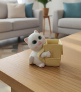 AKDC Cute Polyresin Cat Pen Holder – White & Yellow Desk Organizer Animal Décor 12 cm - Al Kabayel Discount CentreAKDC Cute Polyresin Cat Pen Holder – White & Yellow Desk Organizer Animal Décor 12 cmPen Holders & Desk OrganizersAKDCAl Kabayel Discount Centre