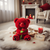 AKDC Cute Red Teddy Bear (25 cm) with Rose Design - Al Kabayel Discount CentreAKDC Cute Red Teddy Bear (25 cm) with Rose DesignToysAKDCAl Kabayel Discount Centre