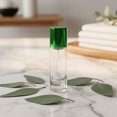 AKDC cylindrical 30ml refillable glass perfume bottle with green cap premium stylish fragrance container gift - Al Kabayel Discount CentreAKDC cylindrical 30ml refillable glass perfume bottle with green cap premium stylish fragrance container giftPerfume BottlesAKDCAl Kabayel Discount Centre
