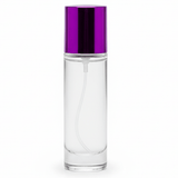 AKDC cylindrical 30ml refillable glass perfume bottle with purple cap modern stylish fragrance container gift - Al Kabayel Discount CentreAKDC cylindrical 30ml refillable glass perfume bottle with purple cap modern stylish fragrance container giftPerfume BottlesAKDCAl Kabayel Discount Centre