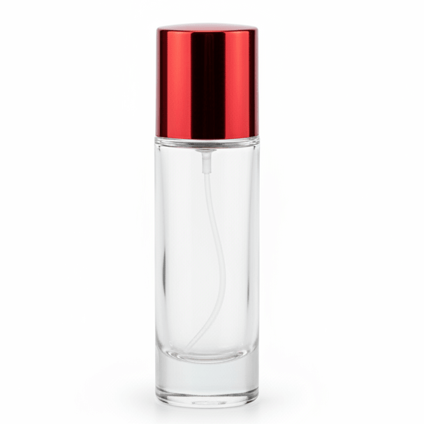 AKDC cylindrical 30ml refillable glass perfume bottle with red cap elegant luxury fragrance container gift - Al Kabayel Discount CentreAKDC cylindrical 30ml refillable glass perfume bottle with red cap elegant luxury fragrance container giftPerfume BottlesAKDCAl Kabayel Discount Centre