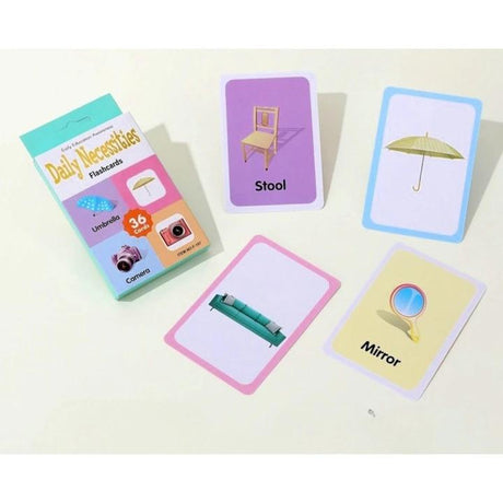 AKDC Daily Necessities Flashcards, Early Education Awareness, 36 Cards - Al Kabayel Discount CentreAKDC Daily Necessities Flashcards, Early Education Awareness, 36 CardsEducational ToysAKDCAl Kabayel Discount Centre