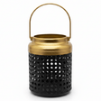AKDC Decorative Black & Gold Metal Candle Holder Lantern with Handle for Home Décor, Festive Lighting & Table Centerpieces – 15×10 cm - Al Kabayel Discount CentreAKDC Decorative Black & Gold Metal Candle Holder Lantern with Handle for Home Décor, Festive Lighting & Table Centerpieces – 15×10 cmHome Décor AccentsAKDCAl Kabayel Discount Centre