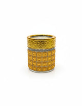 AKDC Decorative Glass Bottle – 6×5 cm Gold Finish, Elegant Mini Bottle for Décor & Display Purposes - Al Kabayel Discount CentreAKDC Decorative Glass Bottle – 6×5 cm Gold Finish, Elegant Mini Bottle for Décor & Display PurposesJars & Food SaversAKDCAl Kabayel Discount Centre