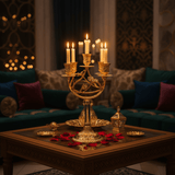 AKDC Decorative Gold Metal Candle Holder with Modern Design for Home Décor – 36 cm - Al Kabayel Discount CentreAKDC Decorative Gold Metal Candle Holder with Modern Design for Home Décor – 36 cmOrganizers & AccessoriesAKDCAl Kabayel Discount Centre