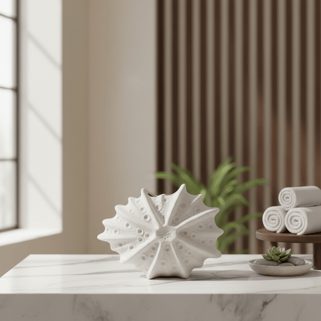 AKDC Decorative Shell - Shape Ceramic Vase – Elegant Beige Finish Artistic Home Décor Accent, 16 × 10 cm - Al Kabayel Discount CentreAKDC Decorative Shell - Shape Ceramic Vase – Elegant Beige Finish Artistic Home Décor Accent, 16 × 10 cmFlower/Plant PotsAKDCAl Kabayel Discount Centre