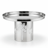 AKDC Decorative Stainless Steel Cake Stand with Palm Tree Design Base – Tropical Style Dessert Display – 26 × 16 cm - Al Kabayel Discount CentreAKDC Decorative Stainless Steel Cake Stand with Palm Tree Design Base – Tropical Style Dessert Display – 26 × 16 cmServing TraysAKDCAl Kabayel Discount Centre