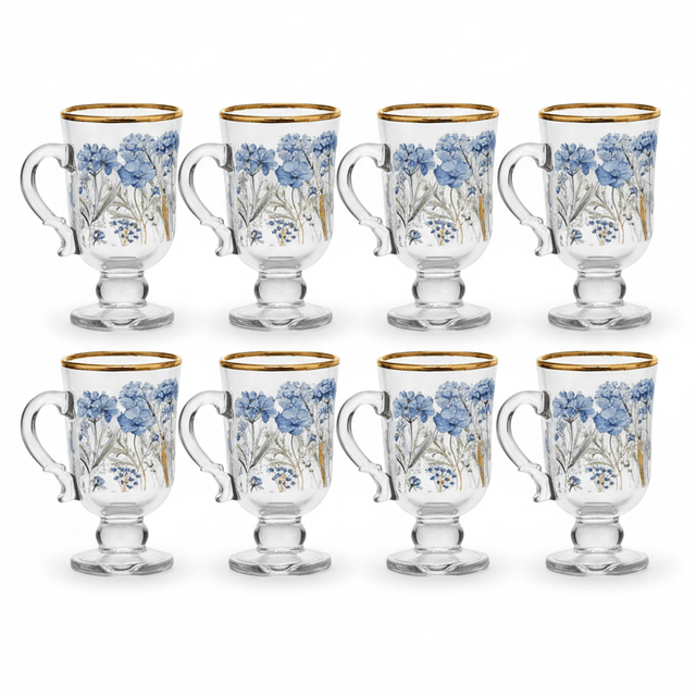 AKDC Decorative Tea Glass Set of Six Pieces with Floral Pattern Design - Al Kabayel Discount CentreAKDC Decorative Tea Glass Set of Six Pieces with Floral Pattern DesignTumblersAKDCAl Kabayel Discount Centre
