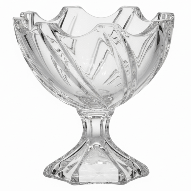 AKDC Deep Footed Glass Fruit Bowl – Large Elevated Bowl for Fruits, Salads & Serving Presentation 17×17 cm - Al Kabayel Discount CentreAKDC Deep Footed Glass Fruit Bowl – Large Elevated Bowl for Fruits, Salads & Serving Presentation 17×17 cmBowlsAKDCAl Kabayel Discount Centre