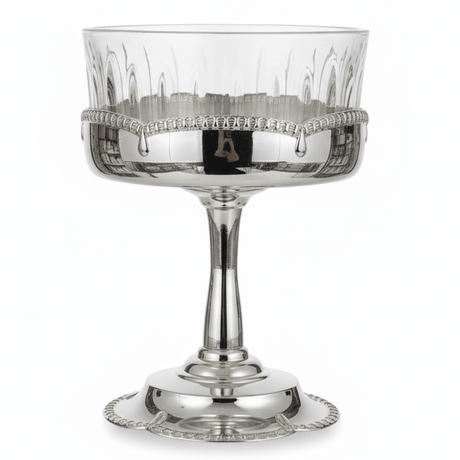 AKDC Deep Footed Silver Glass Candy Bowl 22×16 cm Luxury Dessert Bowl for Table Presentation - Al Kabayel Discount CentreAKDC Deep Footed Silver Glass Candy Bowl 22×16 cm Luxury Dessert Bowl for Table PresentationBowlsAKDCAl Kabayel Discount Centre