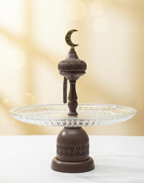 AKDC Deluxe Metal Serving Tray Brown 35×23×38 cm – Ramadan Limited Edition - Al Kabayel Discount CentreAKDC Deluxe Metal Serving Tray Brown 35×23×38 cm – Ramadan Limited EditionServing TraysAKDCAl Kabayel Discount Centre