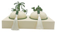 AKDC Desert Oasis Metal 2pcs Candy Bowls with Tray 26.5cm*14.5cm*14cm, Ivory/Green - Al Kabayel Discount CentreAKDC Desert Oasis Metal 2pcs Candy Bowls with Tray 26.5cm*14.5cm*14cm, Ivory/GreenBowlsAKDCAl Kabayel Discount Centre