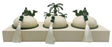 AKDC Desert Oasis Metal 3pcs Candy Bowls with Tray 39cm*14.5cm*14cm, Ivory/Green - Al Kabayel Discount CentreAKDC Desert Oasis Metal 3pcs Candy Bowls with Tray 39cm*14.5cm*14cm, Ivory/GreenBowlsAKDCAl Kabayel Discount Centre