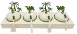 AKDC Desert Oasis Metal 4pcs Candy Bowls with Tray 51cm*14.5cm*14cm, Ivory/Green - Al Kabayel Discount CentreAKDC Desert Oasis Metal 4pcs Candy Bowls with Tray 51cm*14.5cm*14cm, Ivory/GreenBowlsAKDCAl Kabayel Discount Centre