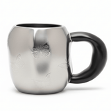 AKDC Designer Ceramic Mug 400 ml – Modern Silver and Black Color Combination with Artistic Butterfly Print for Daily Tea and Coffee Use - Al Kabayel Discount CentreAKDC Designer Ceramic Mug 400 ml – Modern Silver and Black Color Combination with Artistic Butterfly Print for Daily Tea and Coffee UseMugsAKDCAl Kabayel Discount Centre