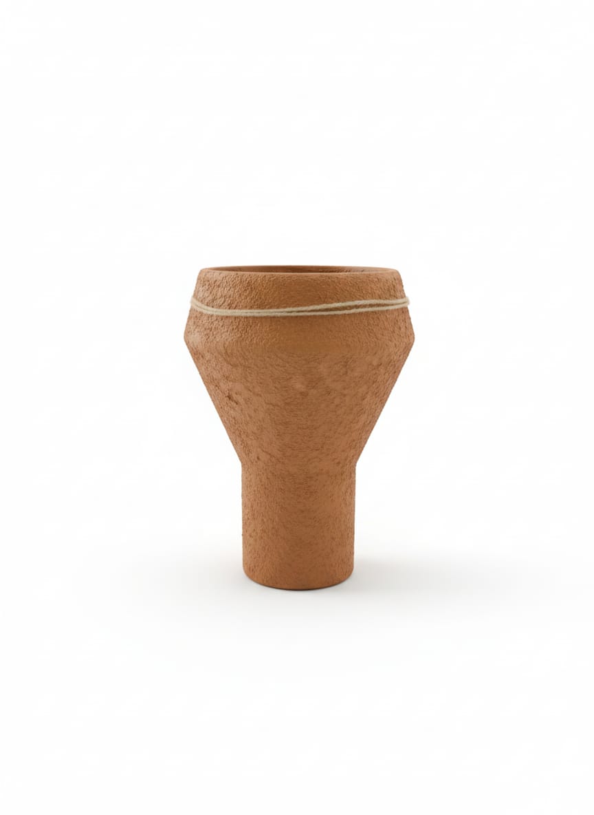 AKDC Designer Clay Plant Pot – Sand Tone – 23×15 cm – Unique Curved Shape - Al Kabayel Discount CentreAKDC Designer Clay Plant Pot – Sand Tone – 23×15 cm – Unique Curved ShapeFlower/Plant PotsAKDCAl Kabayel Discount Centre