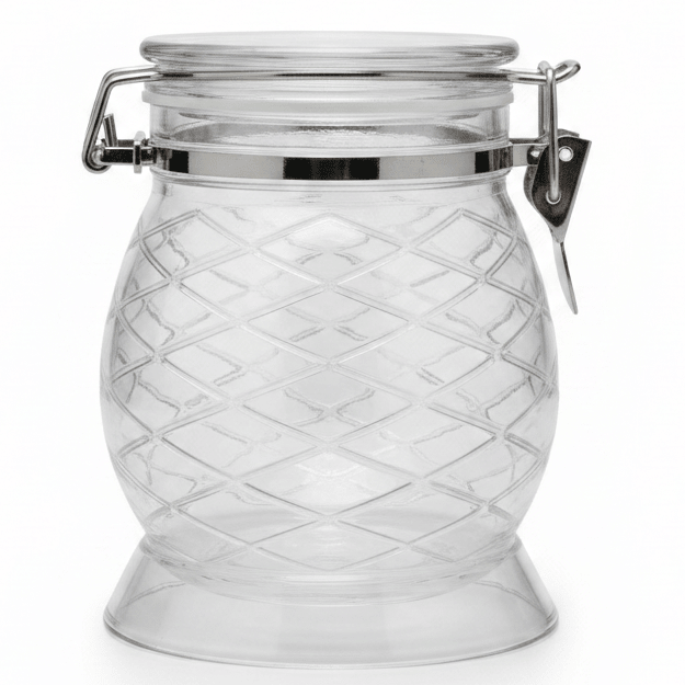 AKDC Diamond Pattern Airtight Acrylic Storage Container for Dry Food Storage 12 × 10 cm - Al Kabayel Discount CentreAKDC Diamond Pattern Airtight Acrylic Storage Container for Dry Food Storage 12 × 10 cmJars & Food SaversAKDCAl Kabayel Discount Centre