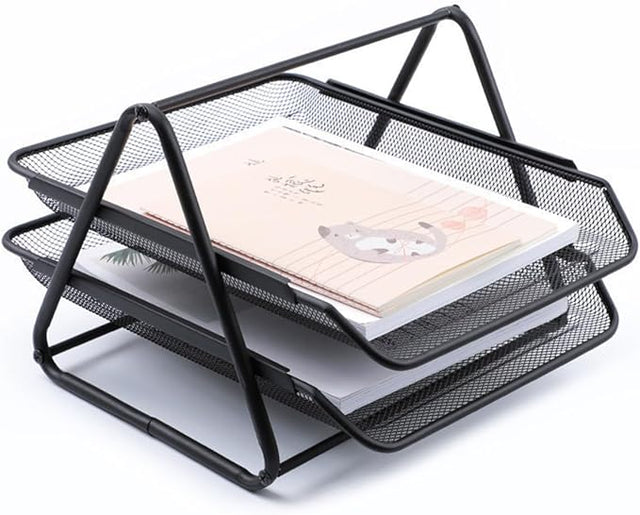 AKDC Document Tray 2Tier A4 Metal tray Office Desk Organizer - Al Kabayel Discount CentreAKDC Document Tray 2Tier A4 Metal tray Office Desk OrganizerDocument TraysAKDCAl Kabayel Discount Centre