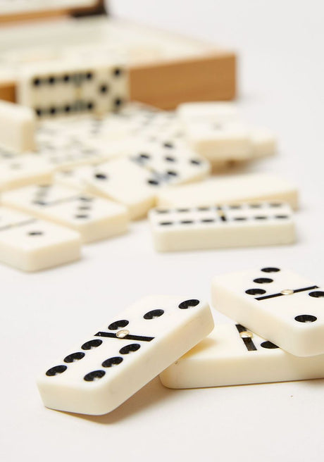 AKDC Dominoes Game Set with Wooden Box - Al Kabayel Discount CentreAKDC Dominoes Game Set with Wooden BoxBoard GamesAKDCAl Kabayel Discount Centre
