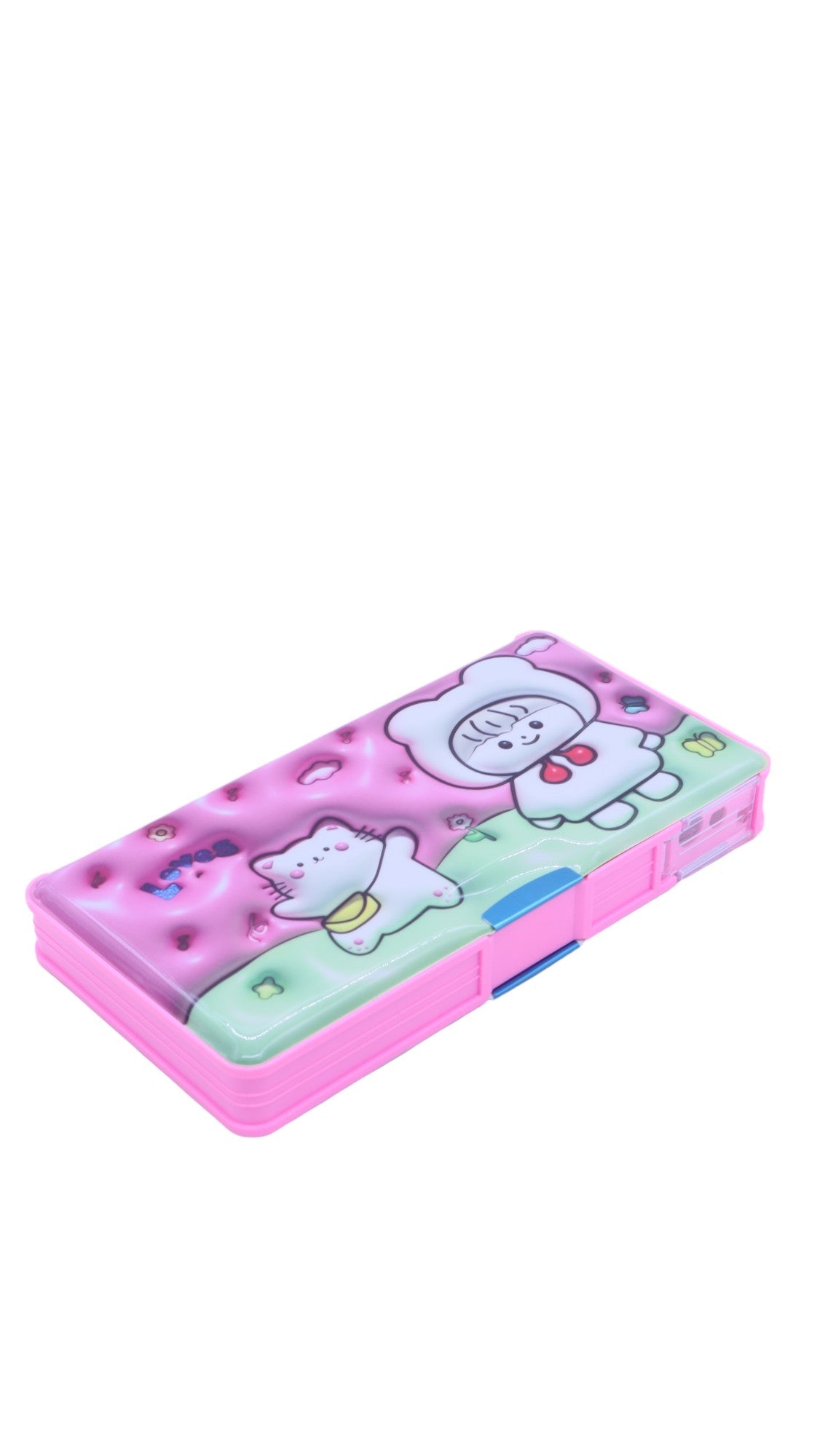 AKDC Double Sided magnet Pencil Box Large with Cat and Girl Design Pink - Al Kabayel Discount CentreAKDC Double Sided magnet Pencil Box Large with Cat and Girl Design PinkPencil CasesAKDCAl Kabayel Discount Centre