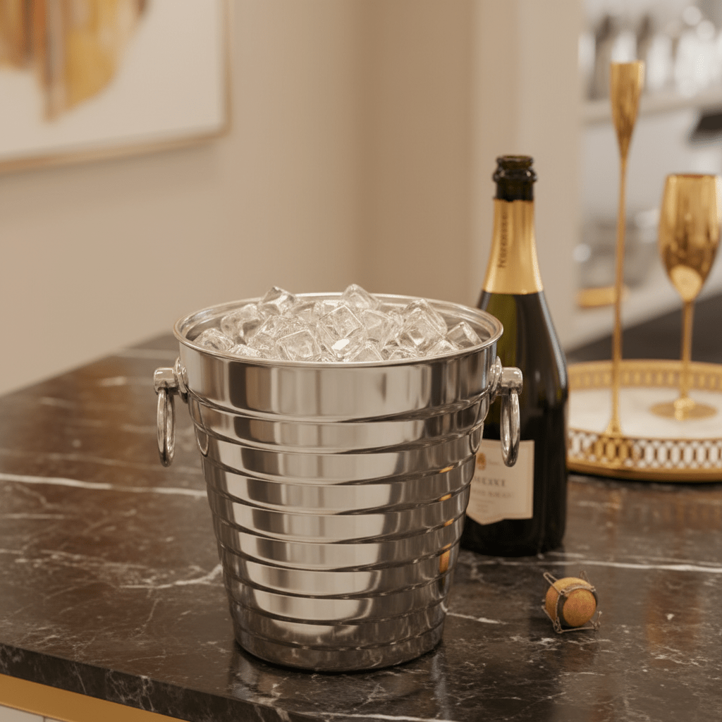 AKDC Double Wall Stainless Steel Ice Bucket – 2L - Al Kabayel Discount CentreAKDC Double Wall Stainless Steel Ice Bucket – 2LKitchen Utensils & GadgetsAKDCAl Kabayel Discount Centre
