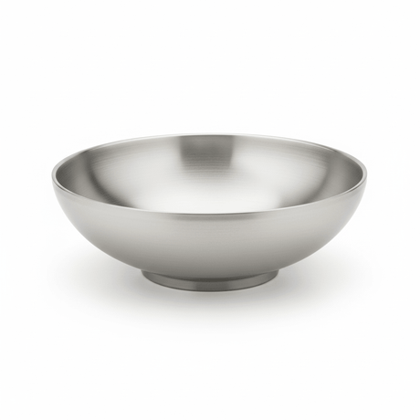AKDC Double Wall Steel Fruit Bowl – 24cm × 7cm - Al Kabayel Discount CentreAKDC Double Wall Steel Fruit Bowl – 24cm × 7cmBowlsAKDCAl Kabayel Discount Centre