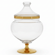 AKDC Elegant Acrylic Footed Candy Jar with Decorative Gold Pattern and Lid Clear Serving Container 18 × 12 cm - Al Kabayel Discount CentreAKDC Elegant Acrylic Footed Candy Jar with Decorative Gold Pattern and Lid Clear Serving Container 18 × 12 cmJars & Food SaversAKDCAl Kabayel Discount Centre