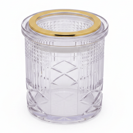 AKDC Elegant Acrylic Storage Canister with Lid Stylish Transparent Organizer Container 12 × 10 cm - Al Kabayel Discount CentreAKDC Elegant Acrylic Storage Canister with Lid Stylish Transparent Organizer Container 12 × 10 cmJars & Food SaversAKDCAl Kabayel Discount Centre
