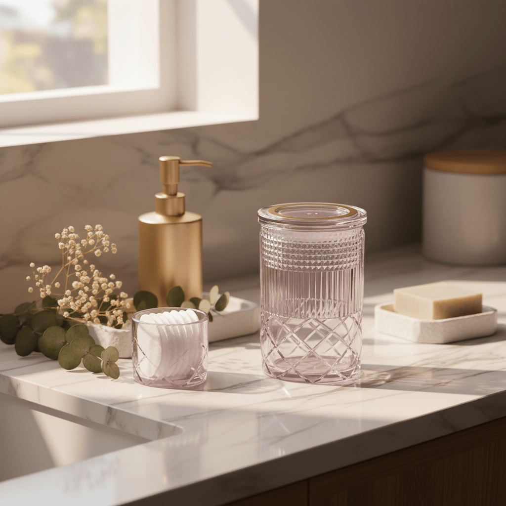 AKDC Elegant Acrylic Storage Canister with Lid Stylish Transparent Organizer Container 16 × 10 cm - Al Kabayel Discount CentreAKDC Elegant Acrylic Storage Canister with Lid Stylish Transparent Organizer Container 16 × 10 cmJars & Food SaversAKDCAl Kabayel Discount Centre