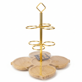AKDC Elegant Bamboo Snack Serving Tray with Built - in Metal Cup Holder for Tea & Coffee Serving – 30cm - Al Kabayel Discount CentreAKDC Elegant Bamboo Snack Serving Tray with Built - in Metal Cup Holder for Tea & Coffee Serving – 30cmServing TraysAKDCAl Kabayel Discount Centre