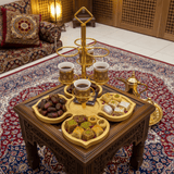 AKDC Elegant Bamboo Snack Serving Tray with Built - in Metal Cup Holder for Tea & Coffee Serving – 30cm - Al Kabayel Discount CentreAKDC Elegant Bamboo Snack Serving Tray with Built - in Metal Cup Holder for Tea & Coffee Serving – 30cmServing TraysAKDCAl Kabayel Discount Centre