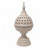 AKDC Elegant Beige Metal Incense Burner Neutral Tone Decorative Burner 20cm - Al Kabayel Discount CentreAKDC Elegant Beige Metal Incense Burner Neutral Tone Decorative Burner 20cmIncense BurnerAKDCAl Kabayel Discount Centre