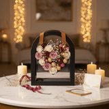 AKDC Elegant Black Arch Frame Heart Design Cardboard Gift Box with Clear Plastic Cover & Faux Leather Handles for Luxury Gift Hampers - Al Kabayel Discount CentreAKDC Elegant Black Arch Frame Heart Design Cardboard Gift Box with Clear Plastic Cover & Faux Leather Handles for Luxury Gift HampersPacking & Wrapping SuppliesAKDCAl Kabayel Discount Centre