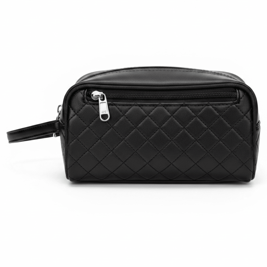 AKDC Elegant Black Artificial Leather Handbag Pouch 22×13 cm Refined Look with Extra Storage Capacity - Al Kabayel Discount CentreAKDC Elegant Black Artificial Leather Handbag Pouch 22×13 cm Refined Look with Extra Storage CapacityPouchesAKDCAl Kabayel Discount Centre