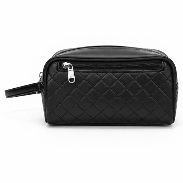 AKDC Elegant Black Artificial Leather Handbag Pouch 22×13 cm Refined Look with Extra Storage Capacity - Al Kabayel Discount CentreAKDC Elegant Black Artificial Leather Handbag Pouch 22×13 cm Refined Look with Extra Storage CapacityPouchesAKDCAl Kabayel Discount Centre