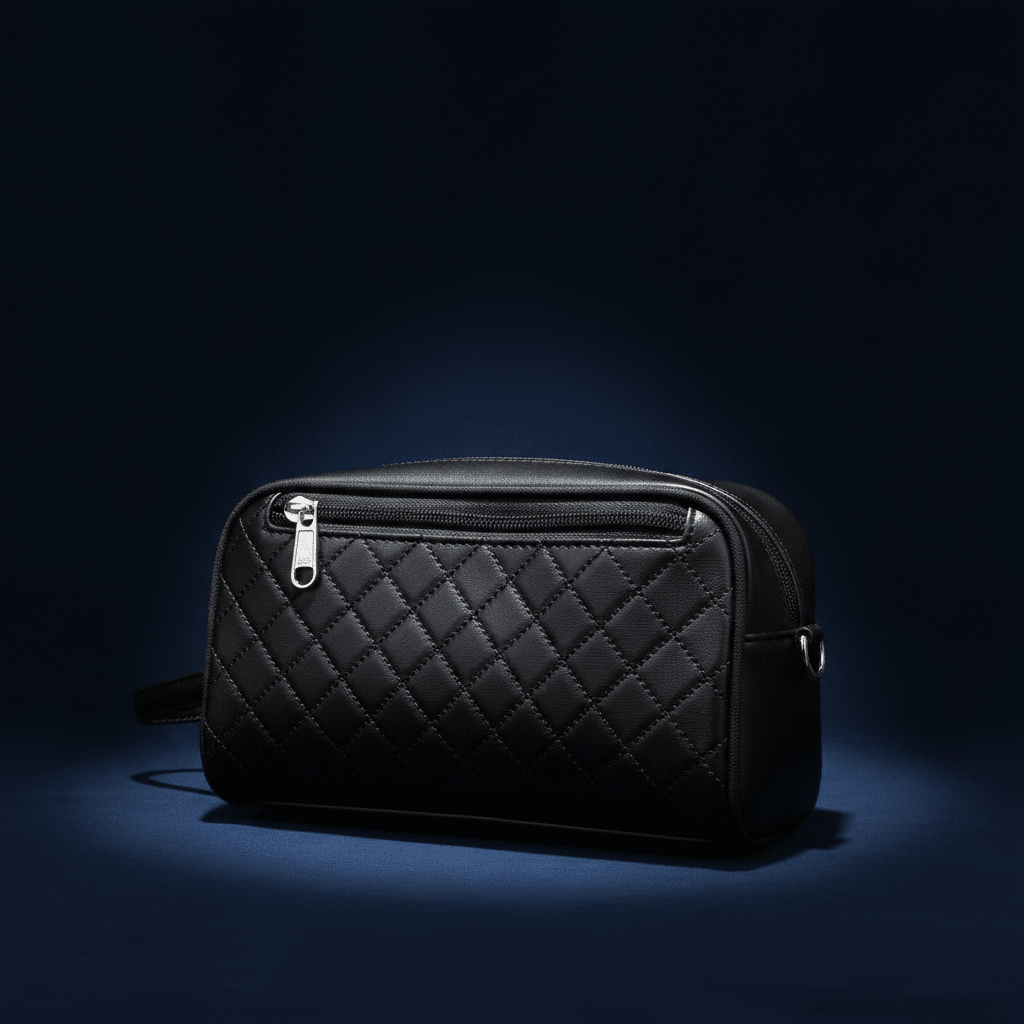 AKDC Elegant Black Artificial Leather Handbag Pouch 22×13 cm Refined Look with Extra Storage Capacity - Al Kabayel Discount CentreAKDC Elegant Black Artificial Leather Handbag Pouch 22×13 cm Refined Look with Extra Storage CapacityPouchesAKDCAl Kabayel Discount Centre