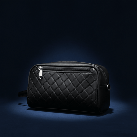 AKDC Elegant Black Artificial Leather Handbag Pouch 22×13 cm Refined Look with Extra Storage Capacity - Al Kabayel Discount CentreAKDC Elegant Black Artificial Leather Handbag Pouch 22×13 cm Refined Look with Extra Storage CapacityPouchesAKDCAl Kabayel Discount Centre