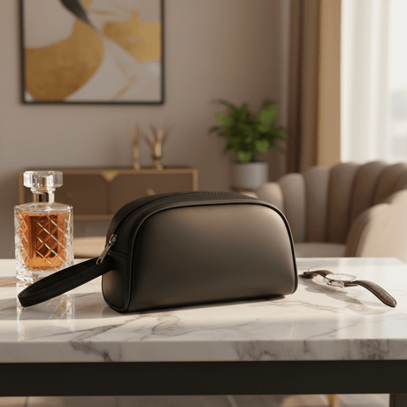 AKDC Elegant Black Faux Leather Handbag Pouch 20×12 cm Premium Finish Stylish and Durable Design - Al Kabayel Discount CentreAKDC Elegant Black Faux Leather Handbag Pouch 20×12 cm Premium Finish Stylish and Durable DesignPouchesAKDCAl Kabayel Discount Centre
