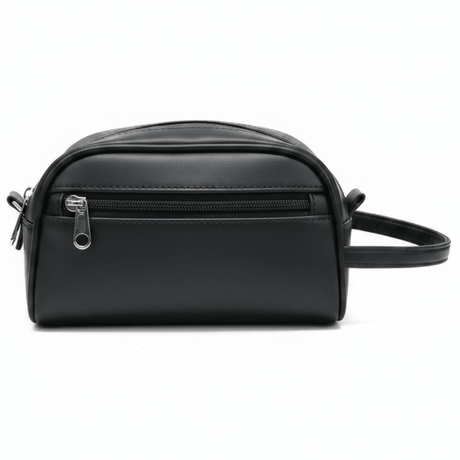AKDC Elegant Black Faux Leather Handbag Pouch 20×12 cm Premium Finish Stylish and Durable Design - Al Kabayel Discount CentreAKDC Elegant Black Faux Leather Handbag Pouch 20×12 cm Premium Finish Stylish and Durable DesignPouchesAKDCAl Kabayel Discount Centre